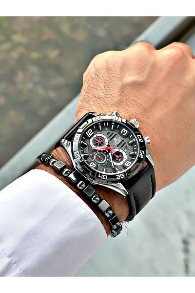 Naviforce Men's Wristwatch and Bracelet with Gift - Calendar