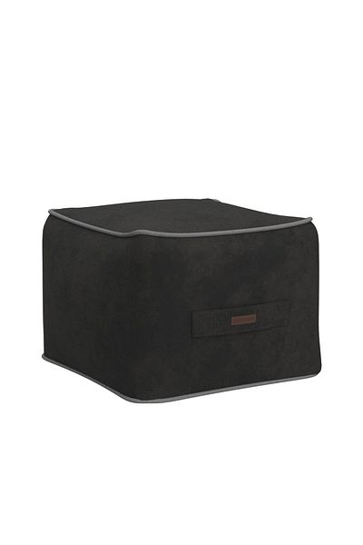 English Home Pouf Hocker | Quadratischer Pouf | Hochwertiger Hocker | Pflegeleichter Pouf | Pouf Hocker fürs Wohnen