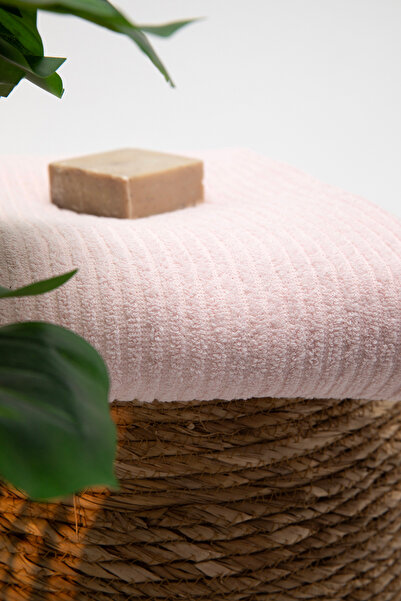 FAVORA Line Luxury 100X150 Cotton Bath Towel - Powder