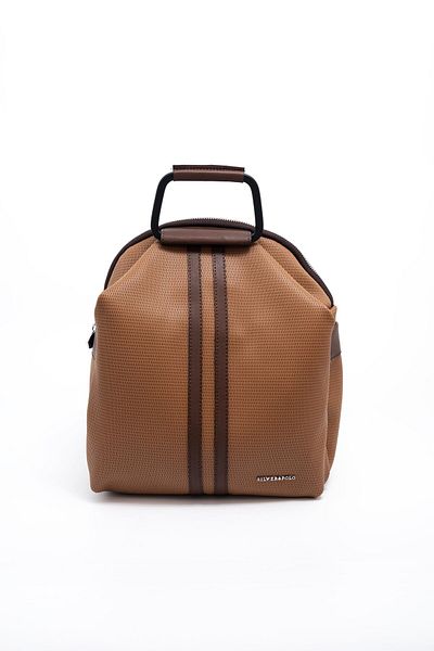 Silver Polo Γυναικείο σακίδιο πλάτης Caramel - Brown SP771
