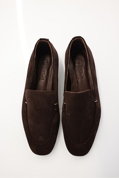 5in1Canpolat 39907 Model Bitter Brown Suede Loafers
