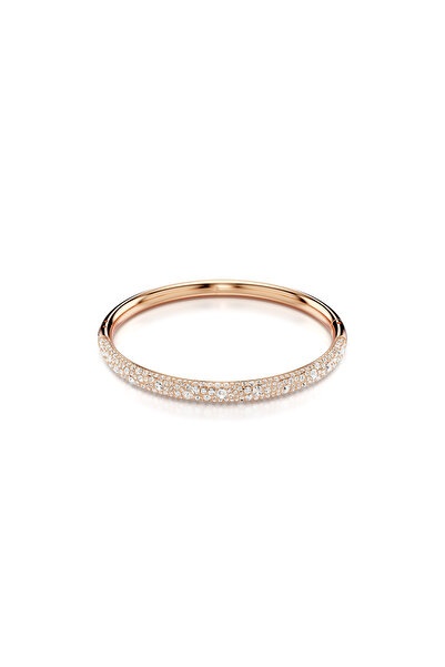 Swarovski Sublima Bileklik, Kar pavé, Beyaz, Pembe altın rengi kaplama