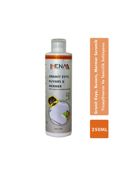 HENASURFACE Granit Evye Kuvars Mermer Seramik Yüzey Onarım Ve Temizlik Solüsyonu