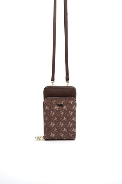 Silver Polo حقيبة هاتف نسائية بحزام من كوفي SP1011