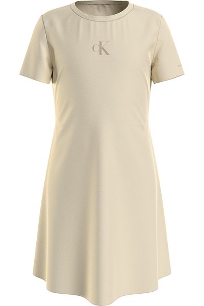 Calvin Klein Monogram Print Terry A-Line Dress
