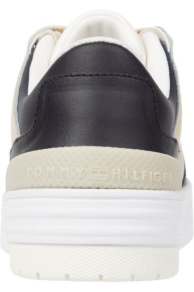 Tommy Hilfiger Leather TH Monogram Basketball Trainers