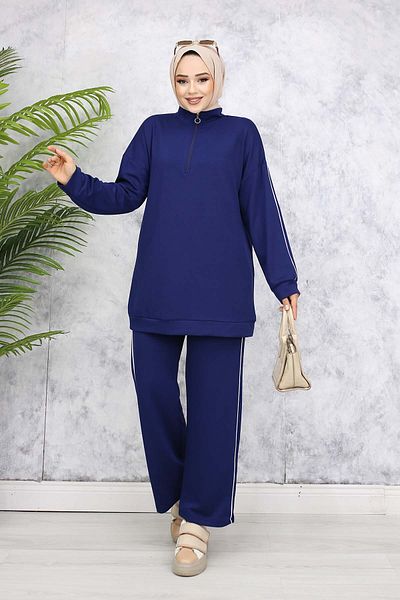 benguen Navy Blue 3367 - Bias Double Set