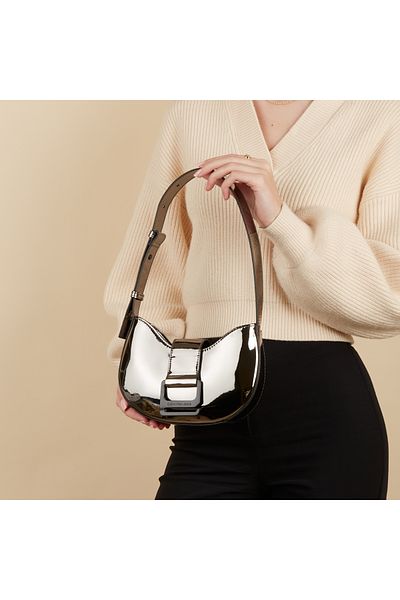 Calvin Klein Off Duty Zilverkleurige Handtas K60K6114740GU