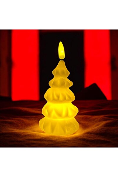 Genel Markalar 1 ADET YILBAŞI MUMU VIP YILBAŞI AĞACI MUMU GÜN IŞIĞI LED IŞIKL...