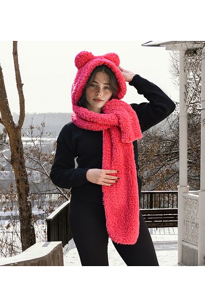 Özgüner Oyuncak Pabtex Soft and Comfortable Scarf Hooded Beanie Hat - a Must-Have in Winter