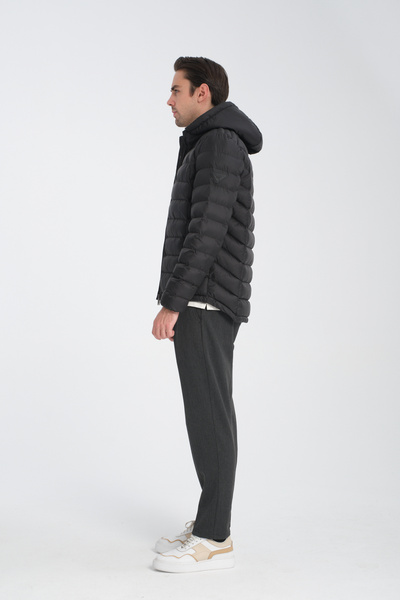 Frappoli Ανδρικό πουπουλένιο παλτό με κουκούλα