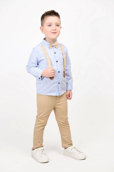 Hafez Kids Lycra Strap Patterned Printed Shirt Set of 2