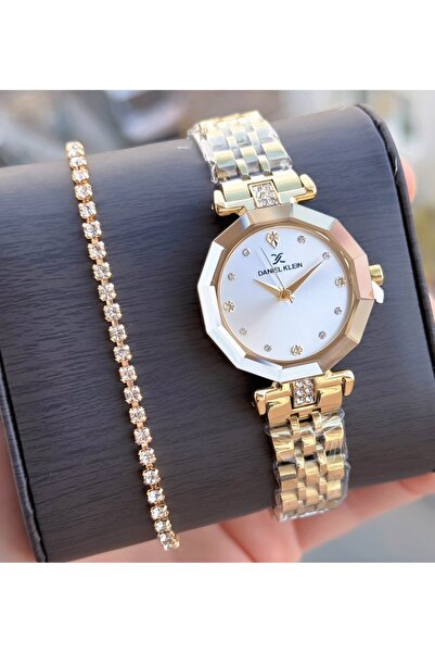 Daniel Klein Kadın Kol Saati Gold Gümüş Çelik 3 Atm Su Geçirmez 2 Yıl Garanti...