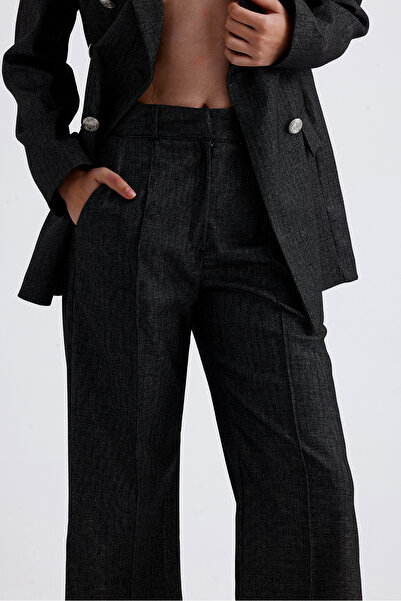 Sense Double Breasted Cutout Lined Seasonal Suit - Anthracite Ckt35837