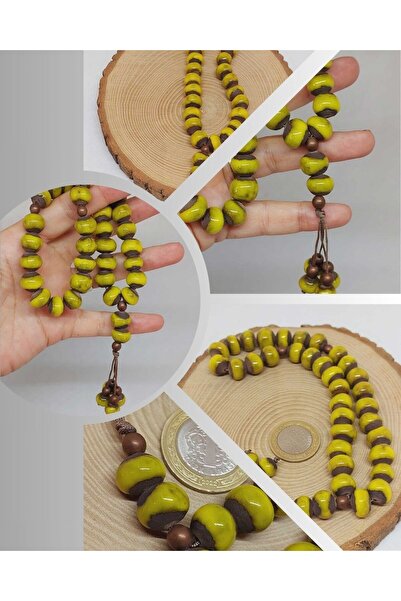 Yasamtohumu Серія «Земля Анатолії» 33-х жовтих керамічних намистин 10-12 мм (...