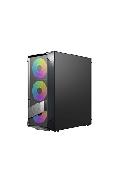 Rampage BLADE 600W 80PLUS SİYAH 4x120mm Sabit RGB FAN MİD-T GAMING KASA