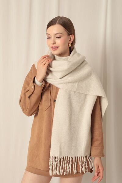 Genel Markalar Buklet Yumuşak Dokulu Kışlık Kadın Şal Atkı