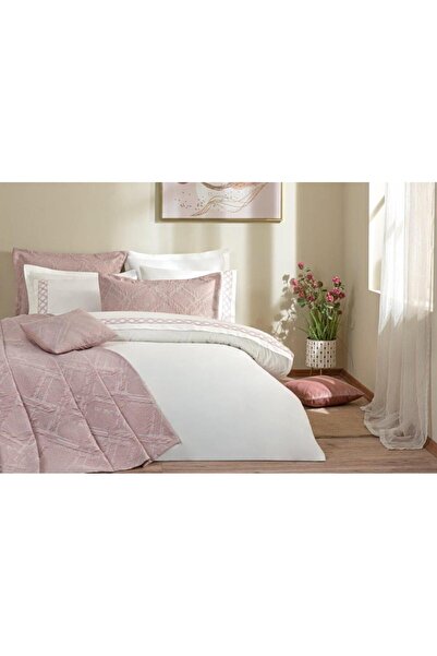 Özdilek Yatak Örtülü Nevresım Takımı Perla Pudra