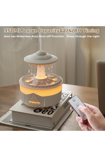 EksikSepeti Hava Nemlendirici Aroma Yağmur Bulut Efekti RGB Gece Lambası 350ml BHU-05