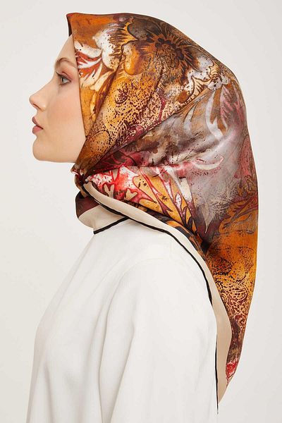 Armine Σειρά Nostalgia Twill Silk Scarf 9041-07nt