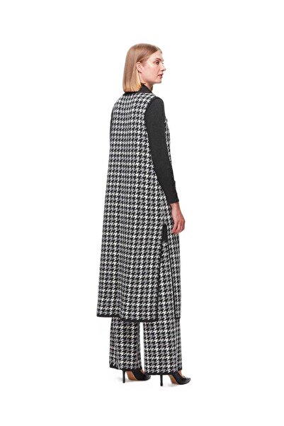 MISS DALIDA Штани з широкими штанинами та антрацитовим візерунком T25K-7003