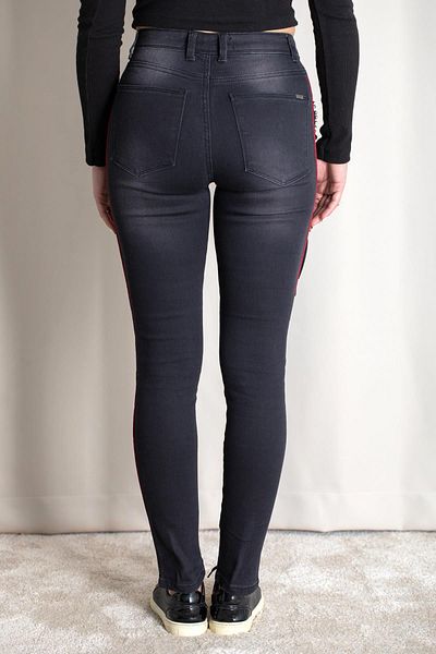 misigo Pantaloni cu lanț de buzunar negri