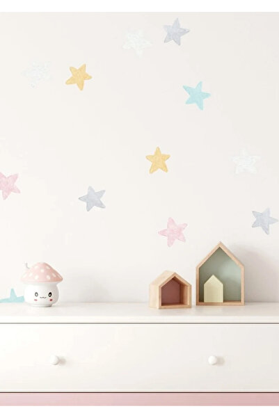 WALLHUMAN Soft Yıldızlar Çocuk Odası Duvar Stickerı