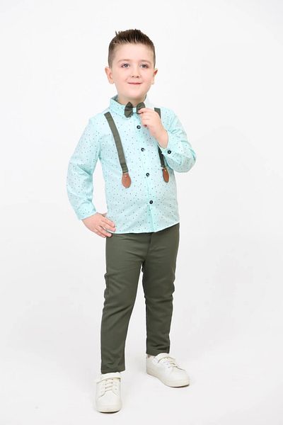 Hafez Kids Lycra Strap Patterned Printed Shirt Set of 2