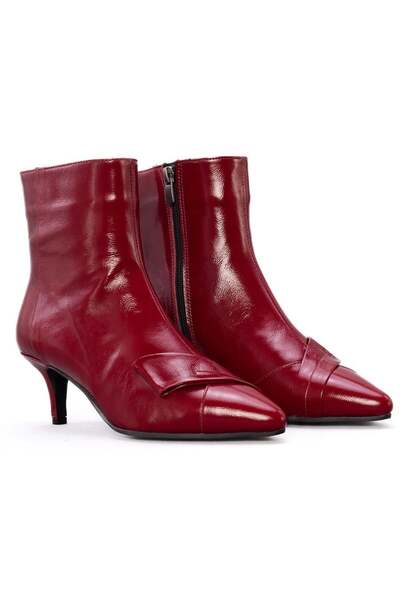 Gusse Ailere Women's Genuine Patent Leather Boots 2586