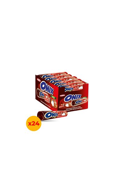 onix Onyx Flavored Cola Roll Candy - 22Gr*24 Pieces