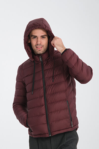 Frappoli Ανδρικό πουπουλένιο παλτό με κουκούλα