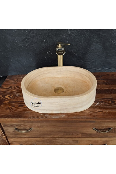 Genel Markalar Traverten Oval Dizayn Lavabo
