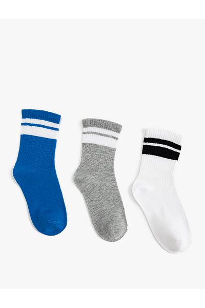 Koton Set of 3 Striped Socks - Multicolored