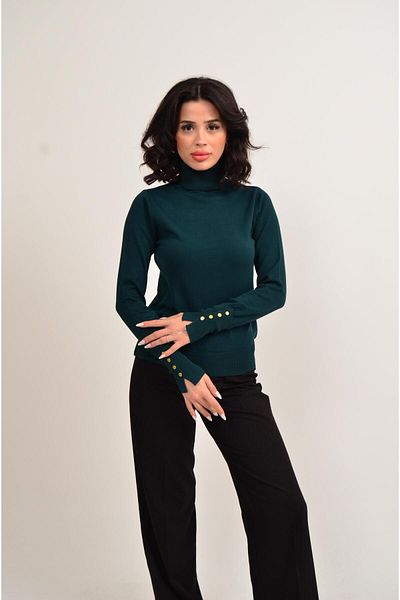 Figo Women's High-Top Sweater with Sleeves
