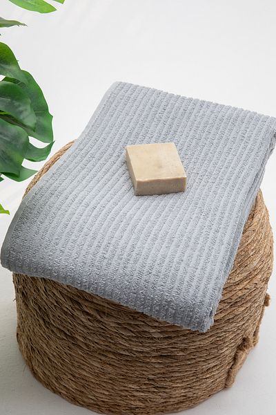 FAVORA Line Luxury Cotton Bath Towel 100X150 - Gray