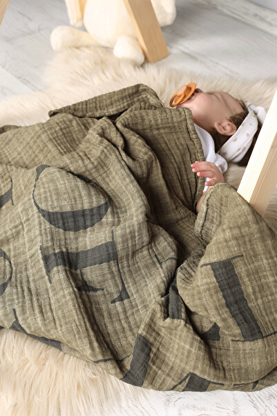 LUCKKA Çok Amaçlı Müslin Örtü - 100x110 Cm - Ztparçaboya