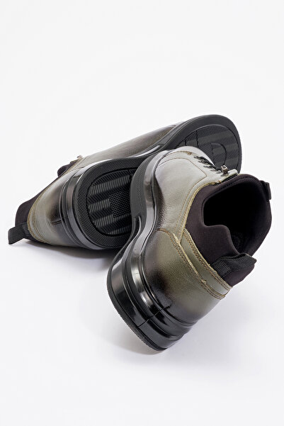 Hammer Jack Ανδρικά παπούτσια Surrey Khaki - Χοντρή σόλα, γνήσιο δέρμα, casual στυλ HJ 24815M