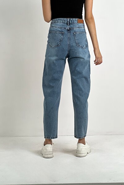 So Sweet Women's Jeans Wide Leg High Waist Mom Orange Denim Pants