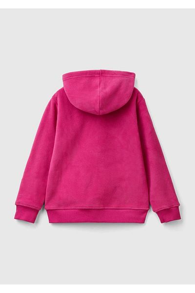 United Colors of Benetton Hanorac cu etichetă fuchsia pentru băiat