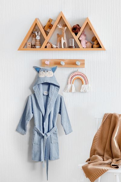 Doqu Home 4-6 ani Halat de baie ploios Albastru