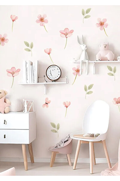 WALLHUMAN Soft Çayır Çiçekleri Çocuk Odası Duvar Stickerı