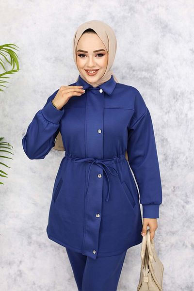 benguen 4567 Model Scuba Hijab Set - Indigo