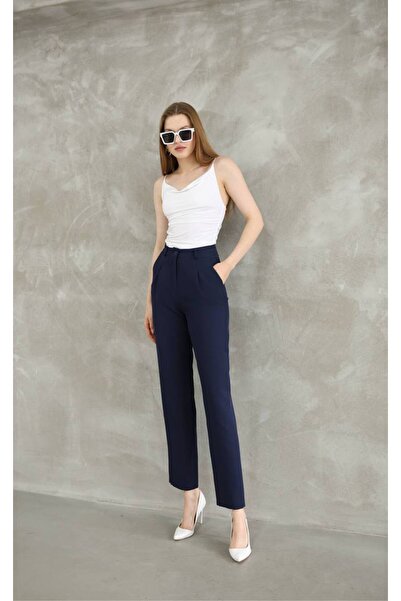 Bella Breeze Γυναικείο υφαντό παντελόνι διπλής τσέπης