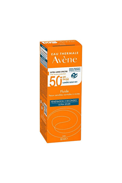 Avene سائل ملون واقي من الشمس أو ثيرمال بعامل حماية من الشمس 50+، 50 مل