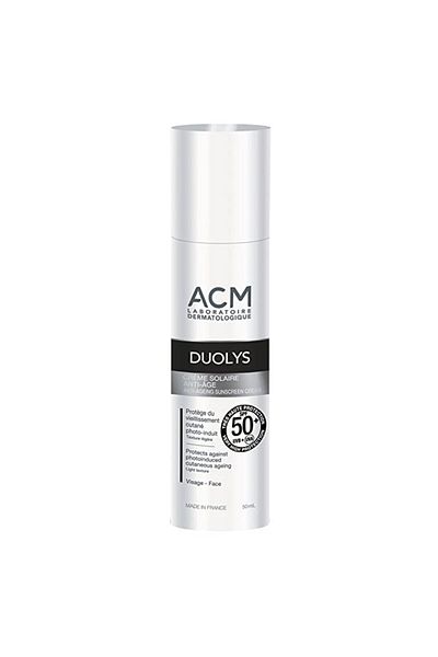 ACM كريم الوقاية من الشمس Duolys المضاد للشيخوخة بعامل حماية من الشمس 50+، 50 مل