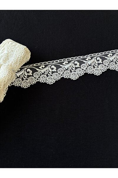 Butik Kenar bant ince Güpür 4 cm en 9 metre boy masa örtüsü havlu kenarı brod...