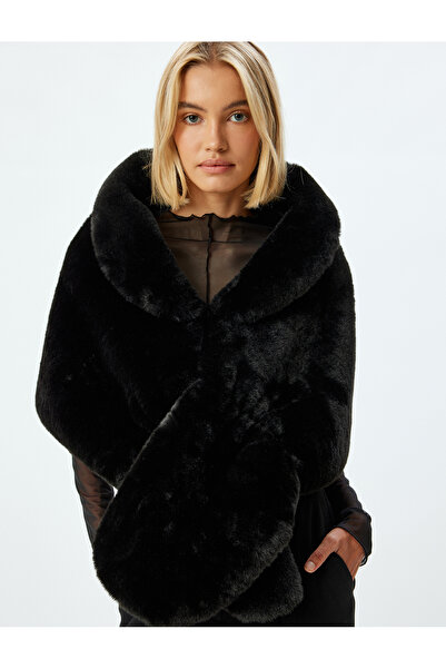 Koton Ελαστικό φουλάρι με υφή από ψεύτικη γούνα