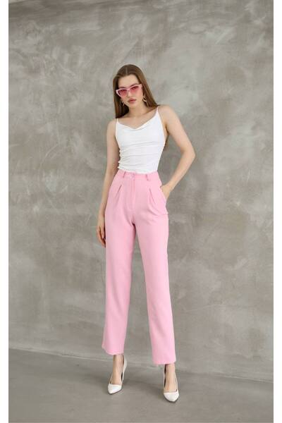 Bella Breeze Γυναικείο υφαντό παντελόνι διπλής τσέπης