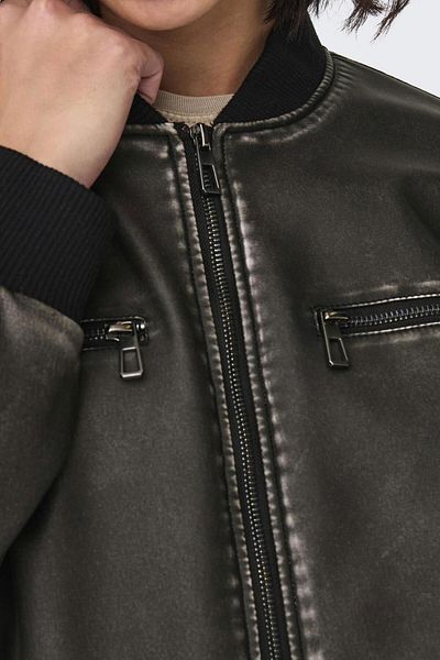 ONLY 15319095 Дамско палто Onlhalli Faux Leath Oversize Bomber Otw Ss