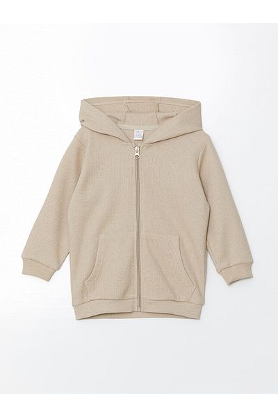 LC Waikiki Hooded Basic Baby Boy Cardigan